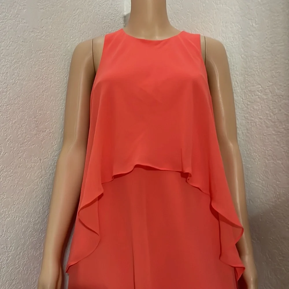 Lauren Ralph Lauren Petite Layered Georgette Dress - Picture 7 of 9